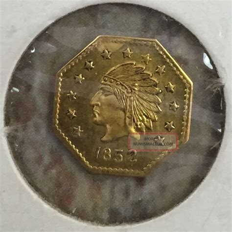 1852 california gold half dollar.